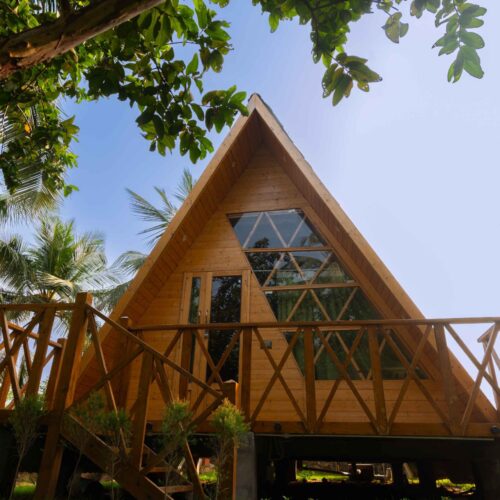 A Frame Cabin – Adu’s Farm Mamallapuram